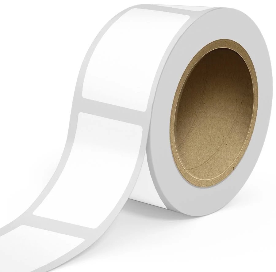 3 x 5 Inch Roll of Rectangle Outdoor Labels - Weather Resistant with Easy Peel - White - 125 Pack