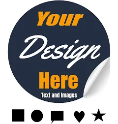 CUSTOM Labels for Business, Branding, Packaging, Social Media, Text, Photo, and More! - 120+ Pack! - Upload Your Own Image! - WATERPROOF
