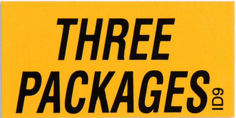 Three Packages Self-Adhesive Identification Stickers