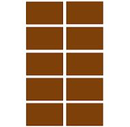 Royal Green Storage Labels for Home, Office, and School 2x1.2 inch Write On Stickers in Brown 50mmx31mm - 150 Pack