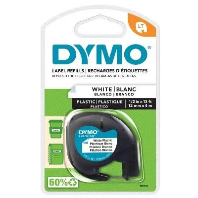 Dymo LetraTag Clear Plastic Label Tape Cassette