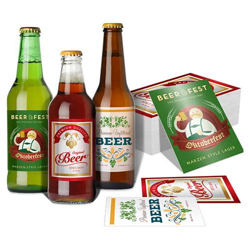 100 Pcs Beer Labels - Custom Sti…