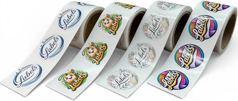 Custom Printed Vinyl Labels on Rolls