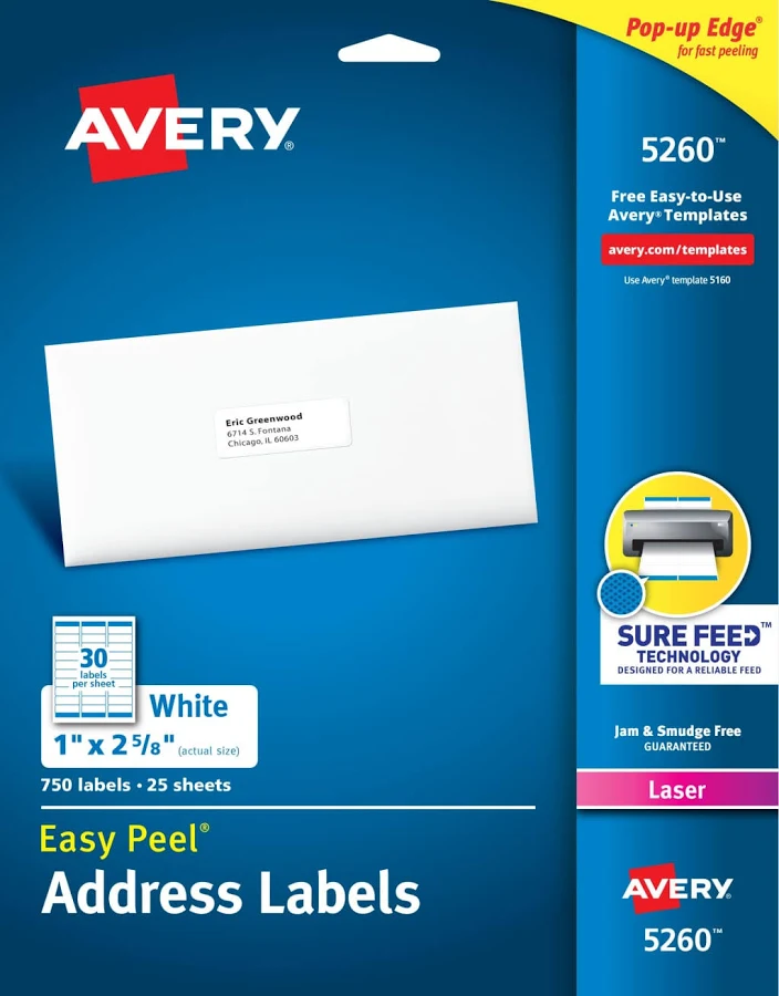 Avery? Easy Peel Address Labels