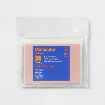 up&up Adhesive Bin Labels with Paper Cards