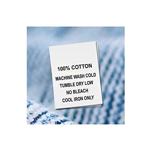 100% Cotton Wash Care Labels - …