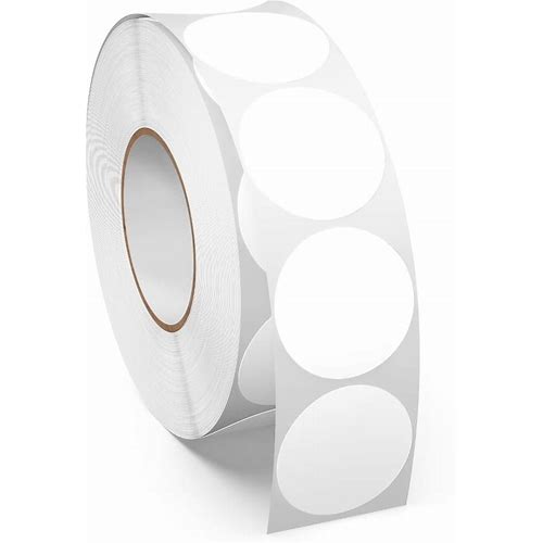 1 Inch White Dot Circle Stickers R…