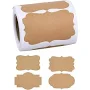 200pcs Blank Kraft Paper Stickers