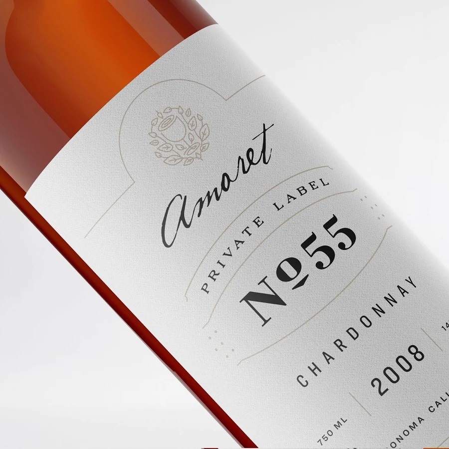 Avery? Custom Rectangle Wine Matte White Labels