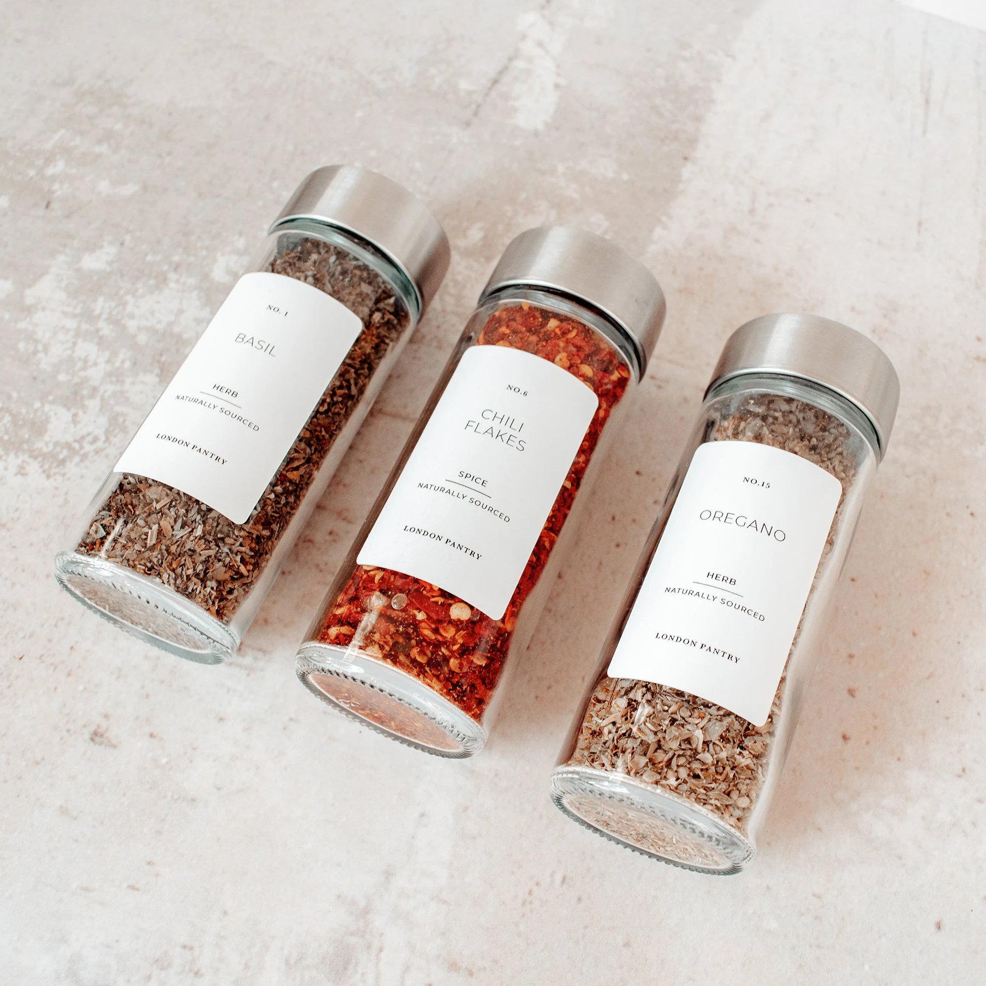 Farmhouse Modern Herb & Spice Jar Labels