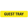 Guest Tray Food Service Medical Labels
