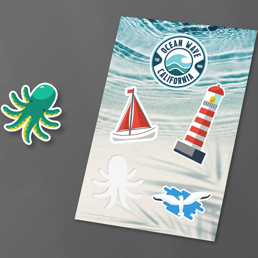 3" x 5" Vinyl Sticker Sheet 6 mil - Sample