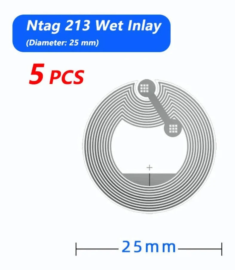 100pcs Nfc Ntag213 Rfid Sticker Tags 13.56mhz For Nfc Enabled Phones
