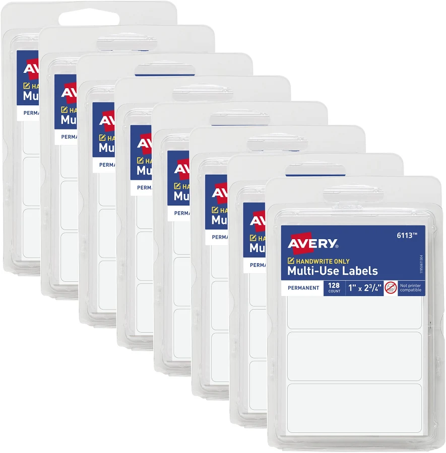 Avery Multi-Use Permanent Labels 1" x 2.75