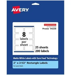 Avery Permanent Labels With Sure Feed