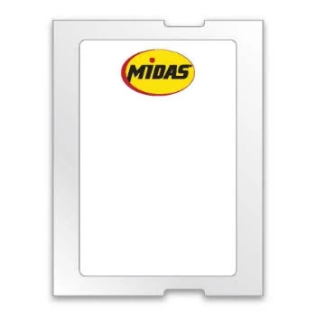 Auto Supplies CAATS Midas Branded Adhesive Label Roll, 4" x 4", 500/Roll