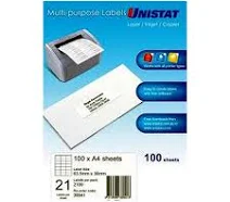 AVERY LIP Label 38941 21Up Bx100