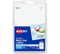 Avery Removable Multi-Use Labels Inkjet-Laser Printers 05410