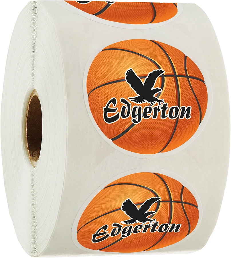 250 Promotional Roll Stickers | Full Color Sticker by the Roll - Circle - 2 inches - Low Quantity | Promotional Items Imprinted with Your Company Logo