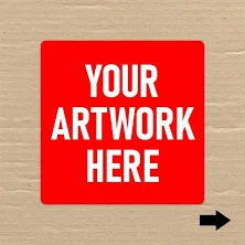 Custom Peel & Stick Vinyl Decals Stickers Labels (GLOSS) - Square - 2