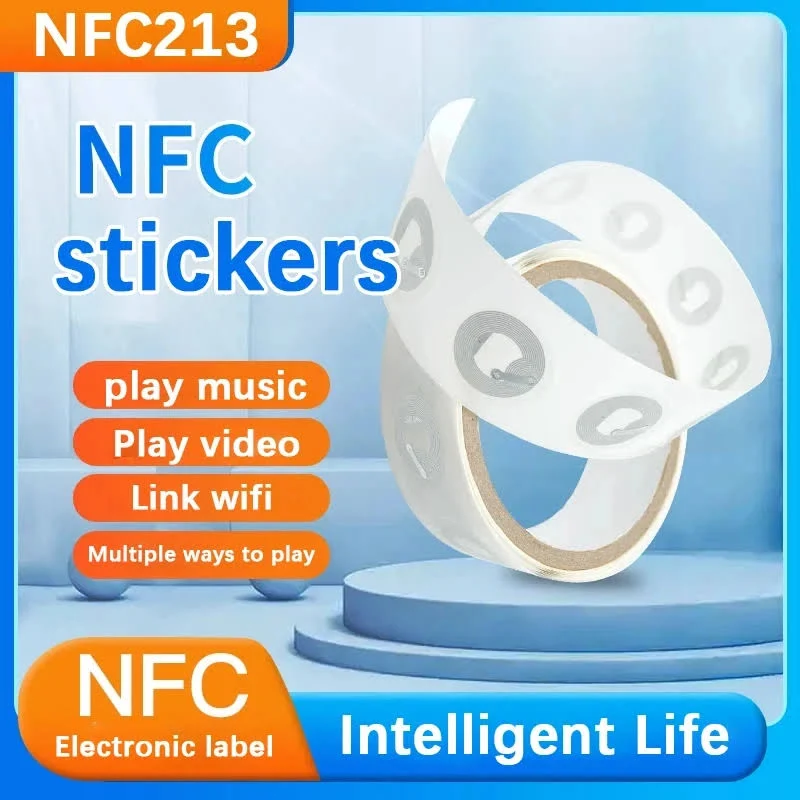 40 Pcs NFC Tags NFC213 Chip Anti-Counterfeiting Cell Phone Read and Write NFC stickers Music Wall