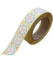 35mm Silver Foil Love Heart Thank You Stickers / Labels