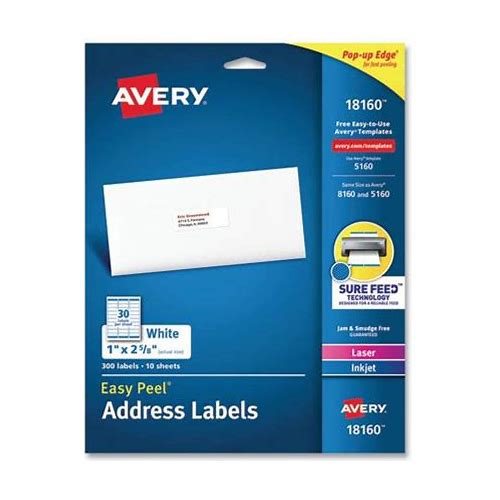 Easy Peel White Address Labels …