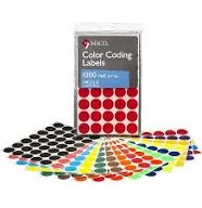 Maco CODING LABEL 3/4" RED 1000 PC