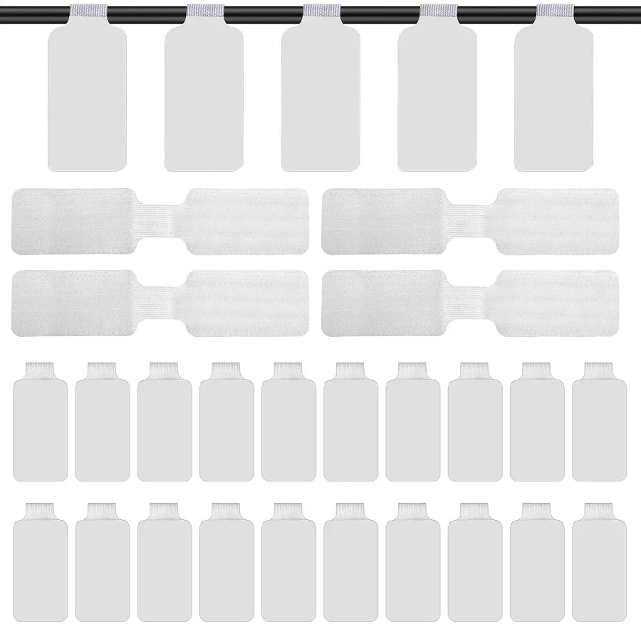 60 Pieces Self Adhesive Cable Labels for Wires, Cords