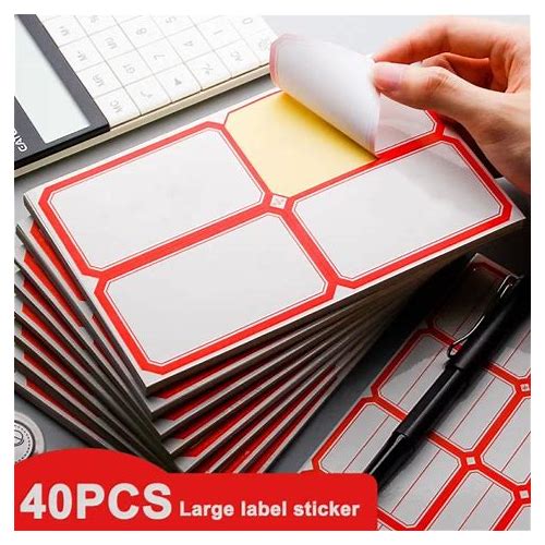 40Pcs Self Adhesive Large Label …