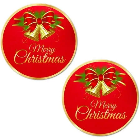 RokAPary 40 Merry Christmas Stickers