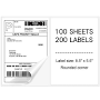 Neflaca Half Sheet Labels for Inkjet/Laser Printer