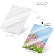 10 Sheets Cold Laminating Film Glossy Transparent Label Sticker Self Adheisve Lamination Film