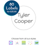 Name Bubbles Personalized Circle Clothing Labels
