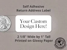 Custom Small Address Labels on Roll: Personalized Thermal Print Stickers