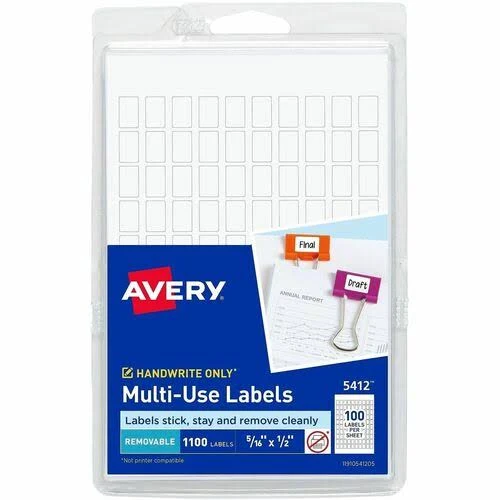 Avery Removable ID Labels