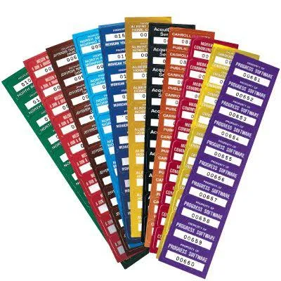 Seton Custom SetonGuard Debossed Asset Tags