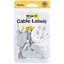 Wrap-It Cable Labels 16pk Regular Pebble Gray
