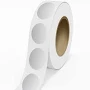 2 x 3 Inch Roll of Oval Labels - Durable Metallic - Silver Foil - 125 Pack