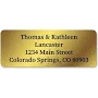 Gold Foil Address Labels - 96 Count Sheets
