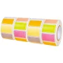 Ibasenice Removable Blank Sticky Label Stickers in Multi Color for Office Family and School Use