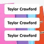 Simply White Extra Large Rectangle Name Labels