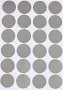Royal Green Metallic Silver Dot Stickers