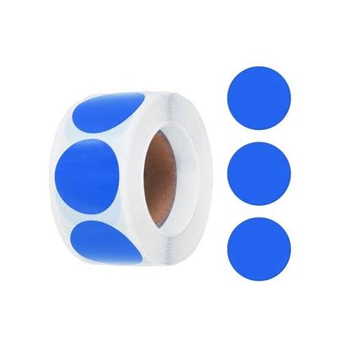 500Pcs Blue Round Stickers 1 Inc…