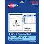 Avery Glossy White Cigar Labels