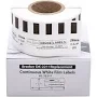 1 Roll; 1-1/7"x 50 feet Continuous White Film Label