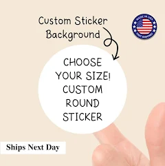 Custom Personalized Sticker Labels, Text, Logo or Image, Durable Event Favors, Custom Logo Stickers, Business Labels, Custom Product Labels