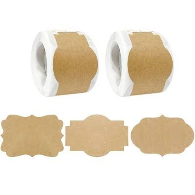 Wrapables Kraft Paper Sticker Labels