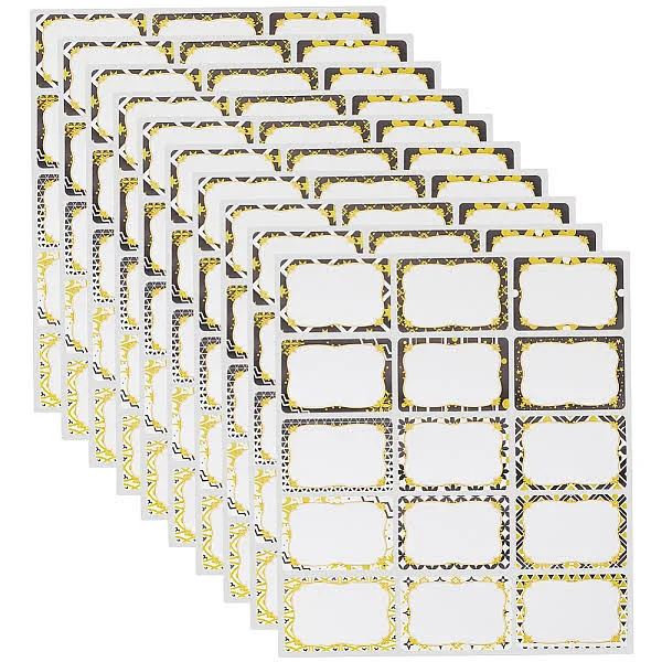 PVC Self Adhesive Stickers English Name Adhesive Label