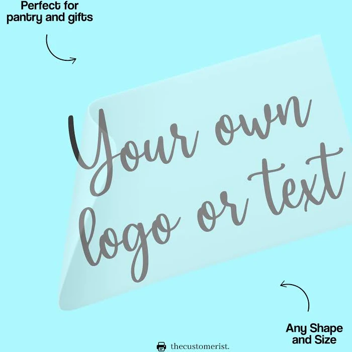 Custom Cut Vinyl Labels- Any Size and Shape